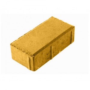 Тротуарная плитка Кирпич 200*100*60 мм (желтый)
