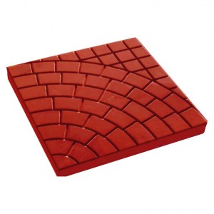 Тротуарная плитка Паутинка 350*350*50 мм (красный)