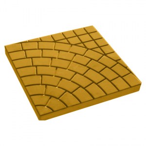 Тротуарная плитка Паутинка 300*300*30 мм (желтый)