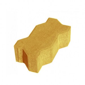 Тротуарная плитка Волна (узор) 300*300*30 мм (желтый)