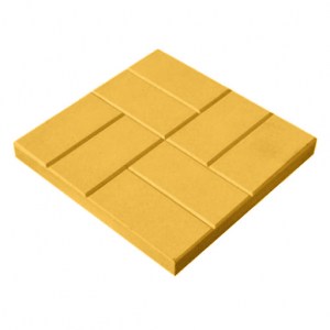 Тротуарная плитка 8 кирпичей 300*300*30 мм (желтый)