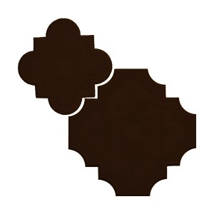Тротуарная плитка Гжелка (Клевер Краковский) 300*300*45 мм (коричневый)