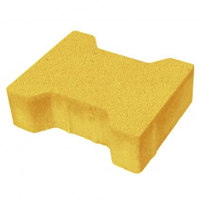Тротуарная плитка Катушка гладкая 225*136*40 мм (желтый)